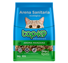 Arena Ecológica Top K9 2kg Manzana